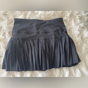 Black Pleated Athletic Skirt